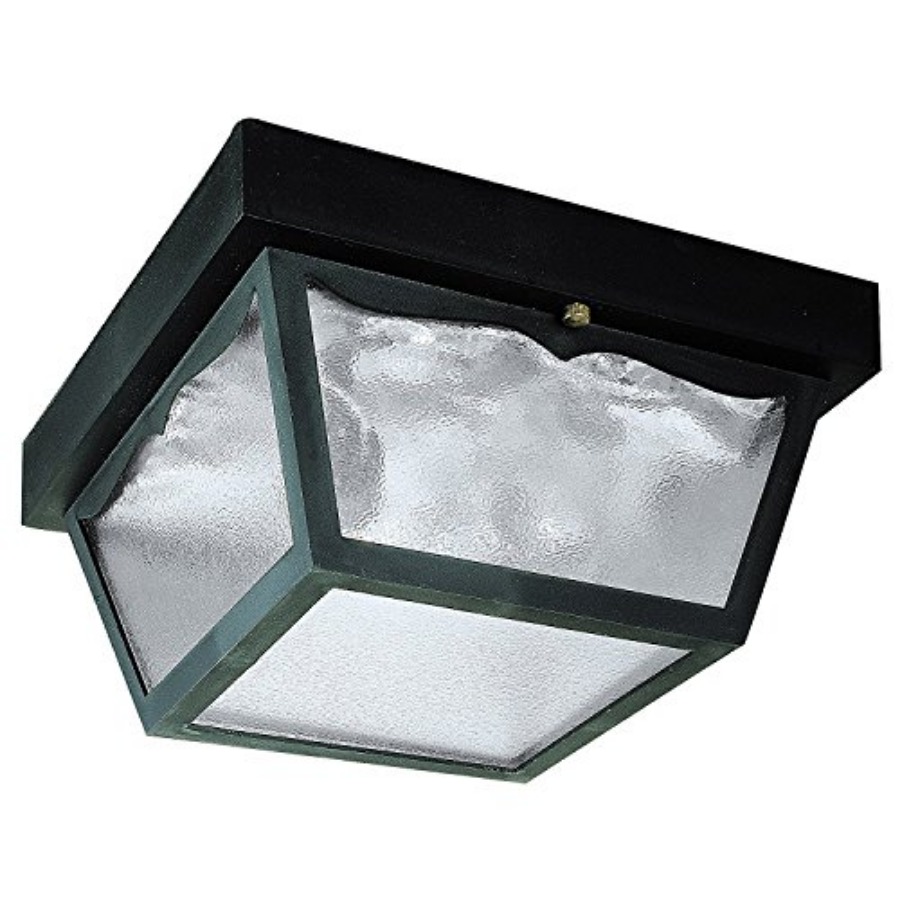 Outdoor Lighting Fixtures - 6682300 伝統的な2灯式屋外用埋め込み型照明器具、ポリプロピレン仕上げ、すりガラスパネル