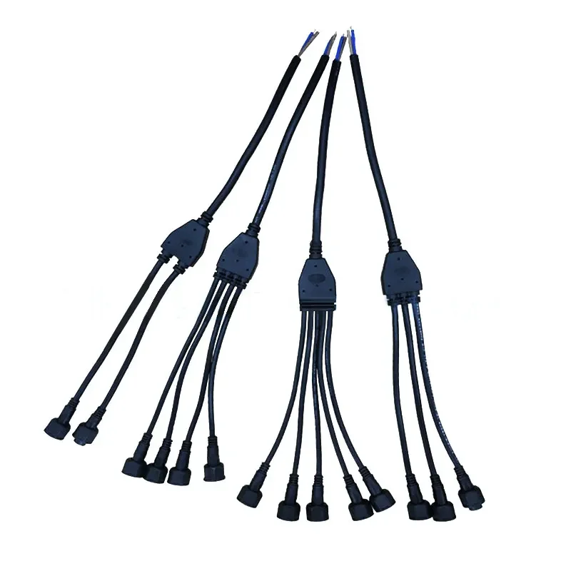 Outdoor Lighting Connectors - 防水ワイヤースプリッターアダプター,ケーブルタイプ2, 3, 4ピン,LEDライト,オスおよびメス