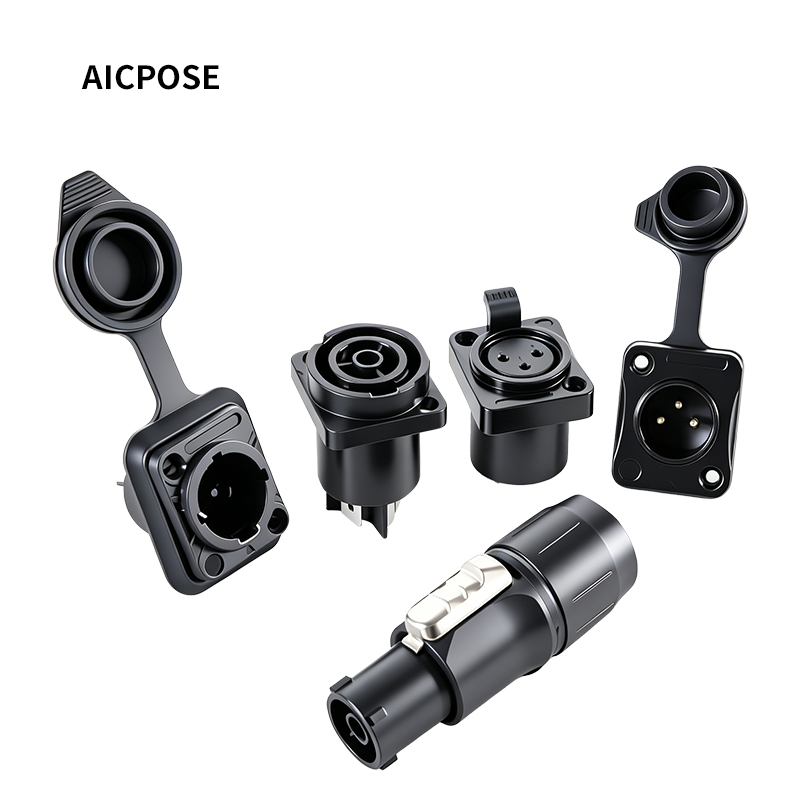 Outdoor Lighting Connectors - 10個 防水パワーコン トゥルー1 パワーコネクター 屋外用 オス・メス
