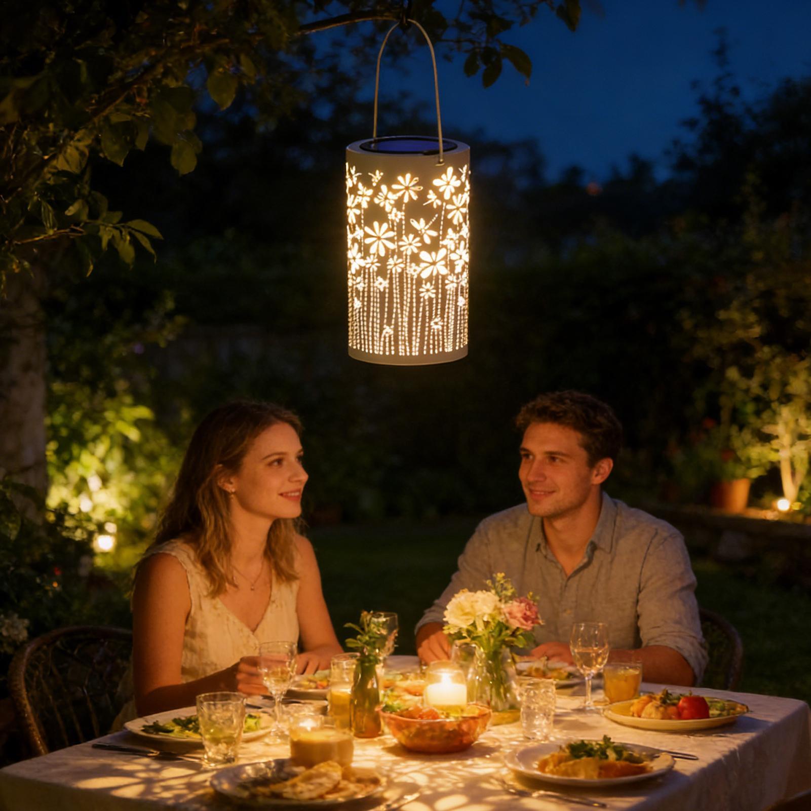 屋外用ランタン ポーチ用 防水フラワーランプ 装飾用ソーラー - Outdoor Lighting Yard Decoration のレビューと価格