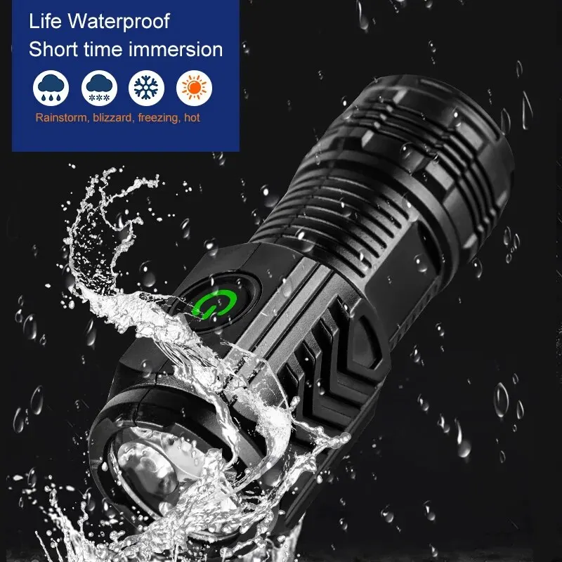 ポータブルミニ 3 LED ハンドヘルド懐中電灯強力な指先ト - Outdoor Lighting Fixtures のレビューと価格