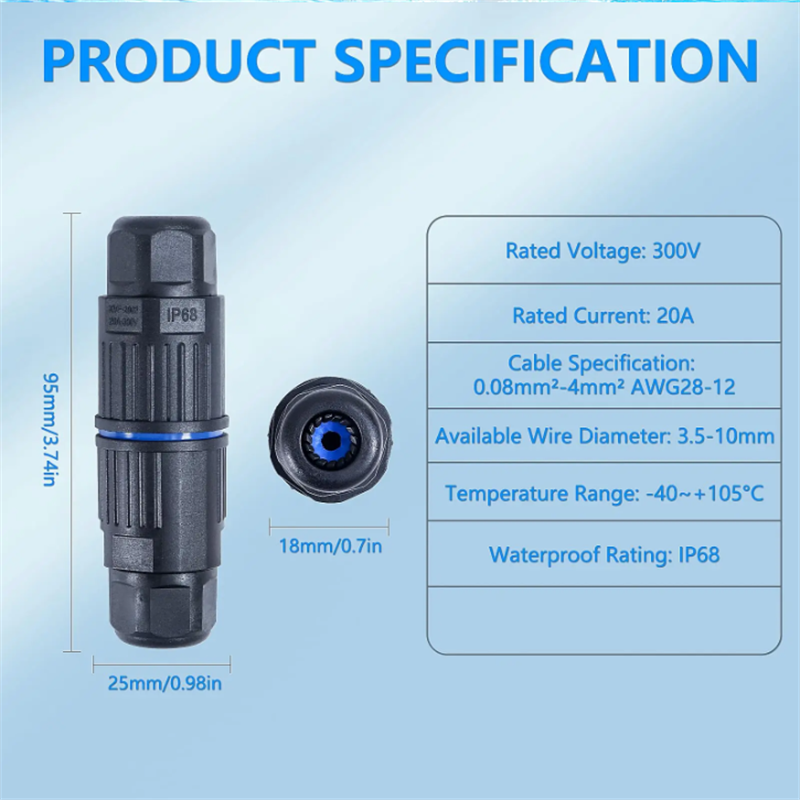 IP68 防水ジョイントワイヤークイック接続防水コネクタ 2 - Outdoor Lighting Connectors のレビューと価格