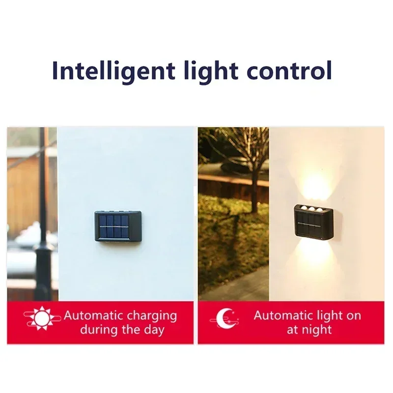 LEDソーラーライト 屋外防水 ソーラーウォールランプ 上下 - Outdoor Lighting Fixtures のレビューと価格