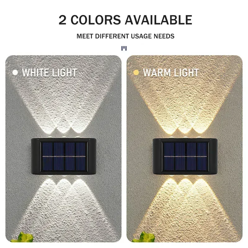 LEDソーラーライト 屋外防水 ソーラーウォールランプ 上下 - Outdoor Lighting Fixtures のレビューと価格