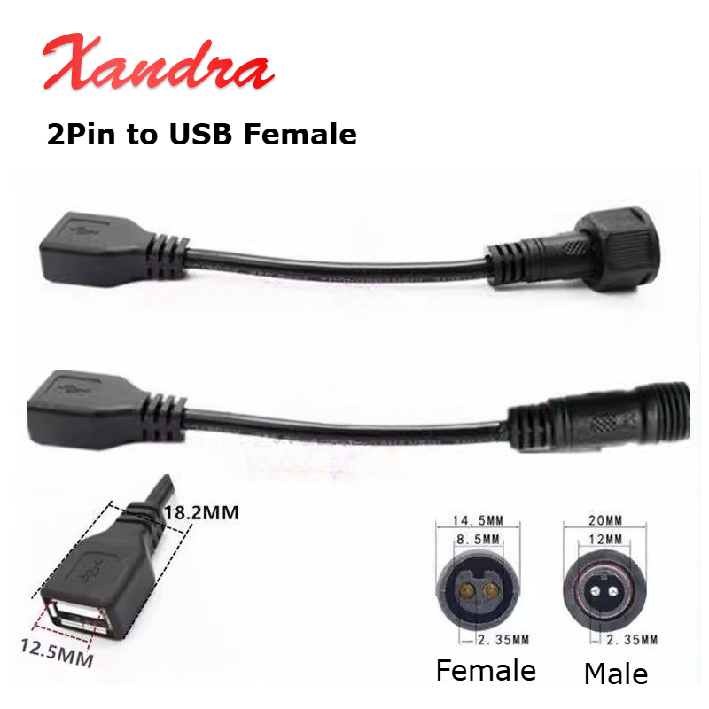 屋外防水2ピン-USBメス変換ケーブル（ソーラーライトパネル - Outdoor Lighting Connectors のレビューと価格