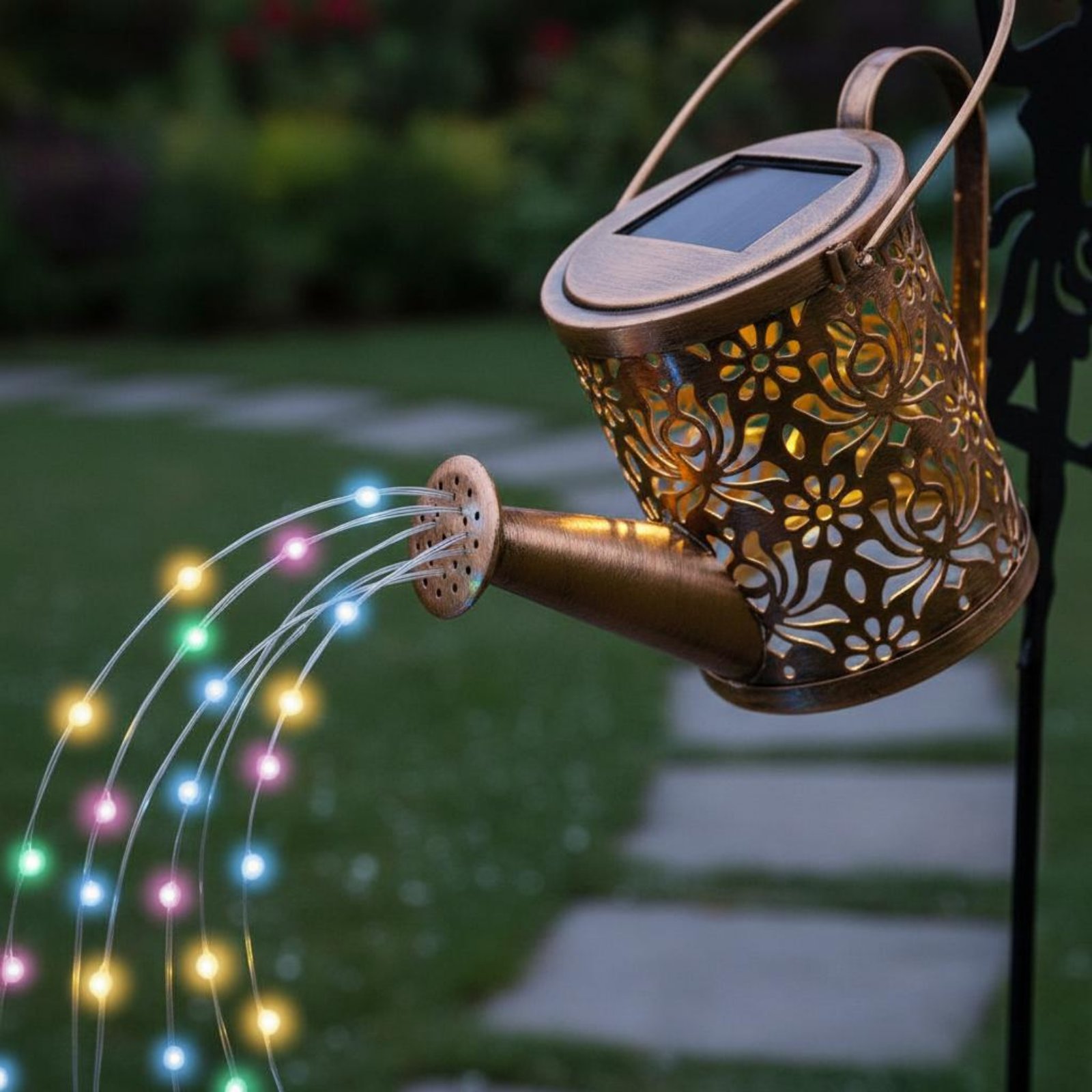 ソーラーフェアリーじょうろライト装飾投影フェアリーじょうろラ - Outdoor Lighting Yard Decoration のレビューと価格