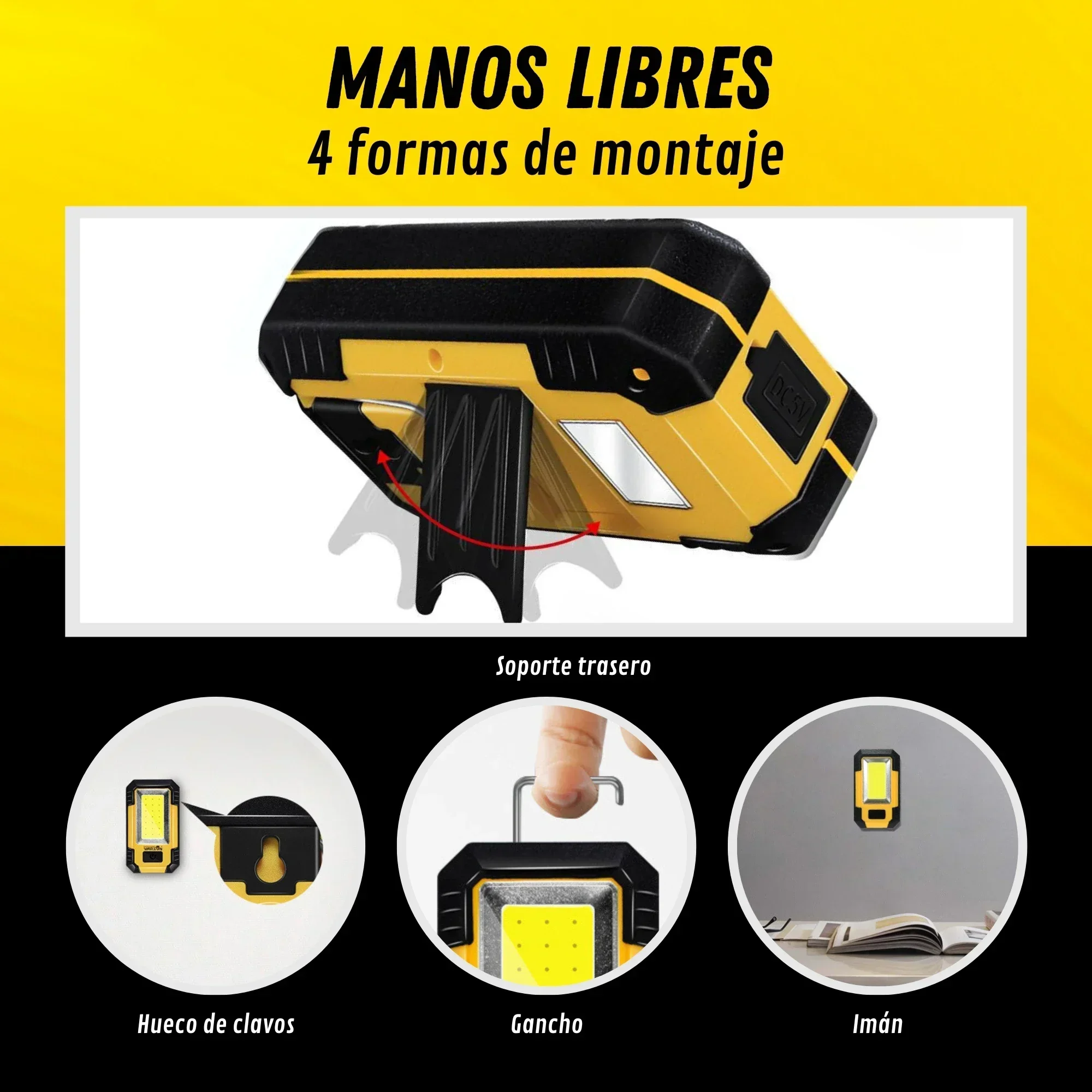 充電式 4000mAh 作業灯 超高輝度 COB フラッシュ - Outdoor Lighting Fixtures のレビューと価格