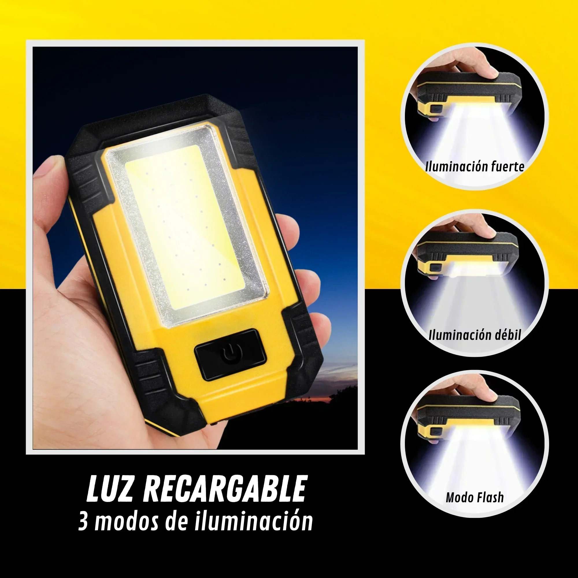 充電式 4000mAh 作業灯 超高輝度 COB フラッシュ - Outdoor Lighting Fixtures のレビューと価格