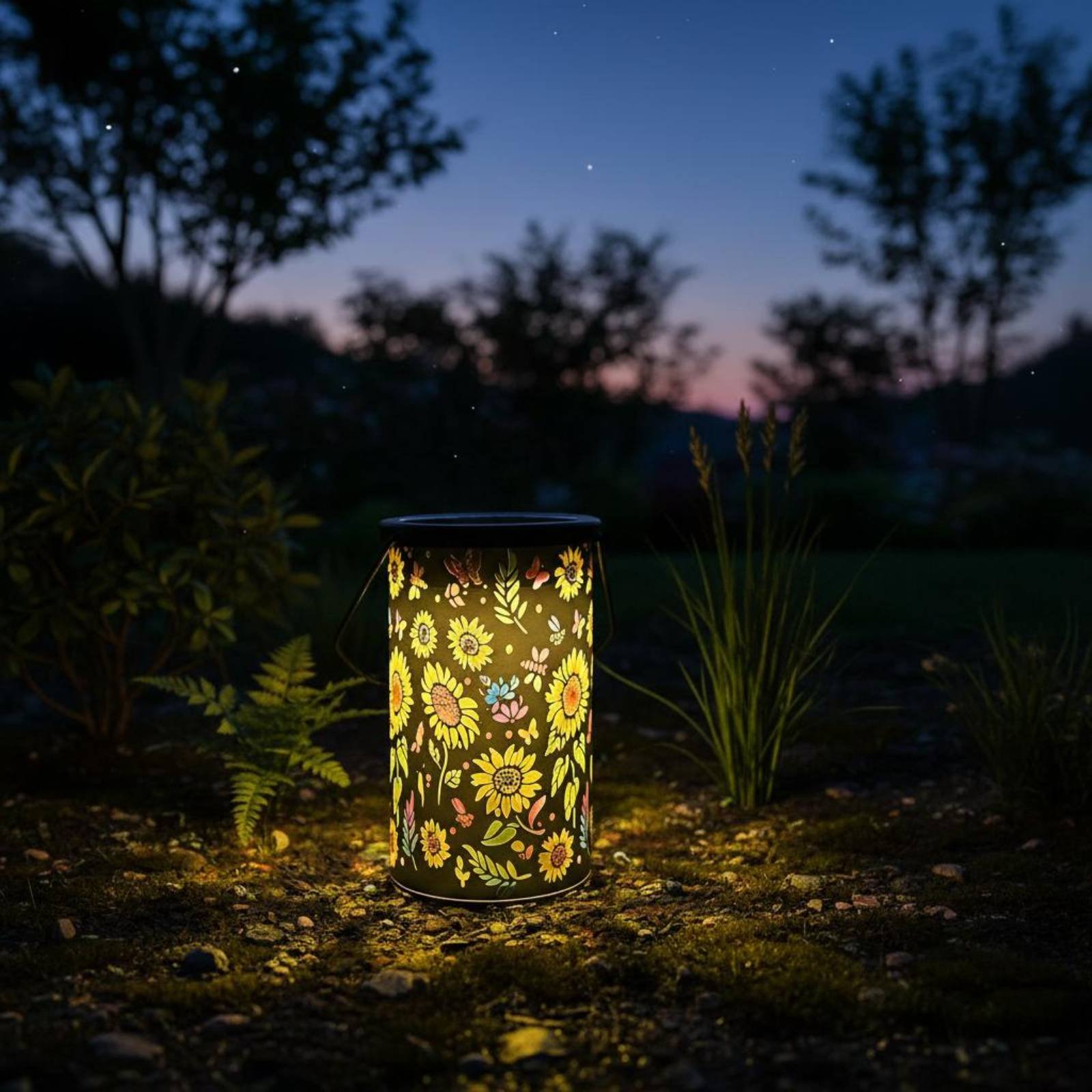 花柄ランタン ヴィンテージデザイン 吊り下げ式ソーラーランタ - Hanging Outdoor Lighting のレビューと価格