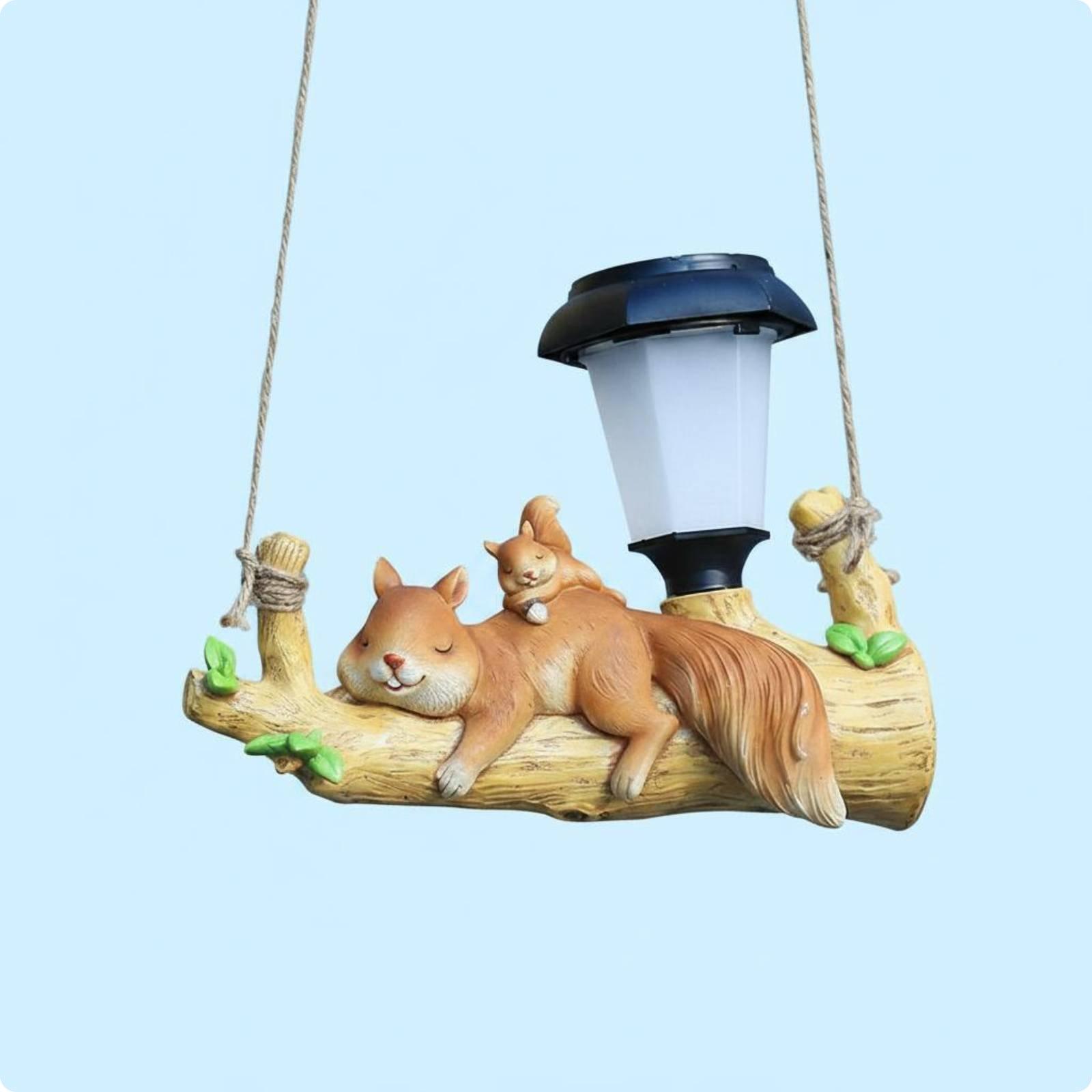 樹脂製ソーラー屋外吊り下げライト動物モチーフ防水ガーデンラン - Outdoor Lighting Yard Decoration のレビューと価格
