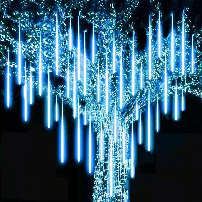 30 センチメートル/50 センチメートル防水流星雨雨 8  - Outdoor Lighting Youtube のレビューと価格