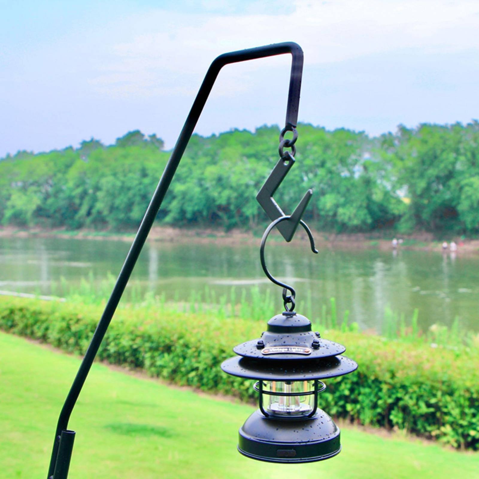 キャンプランタンスタンド 組み立て簡単 キャンプライトポール - Hanging Outdoor Lighting のレビューと価格