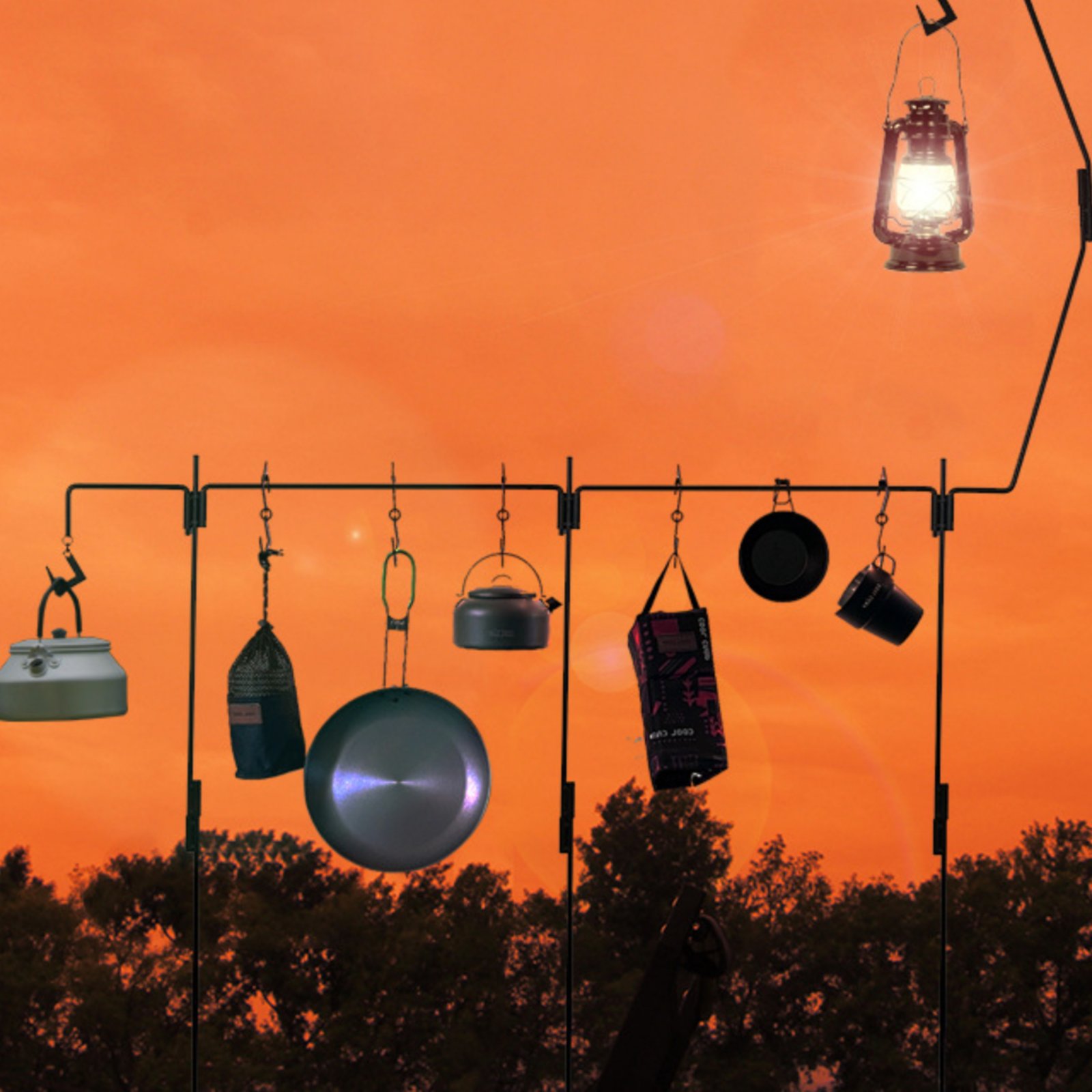 キャンプランタンスタンド 組み立て簡単 キャンプライトポール - Hanging Outdoor Lighting のレビューと価格