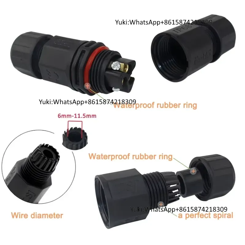IP68 防水ケーブル T タップ電気コネクタ 4 ピン屋外 - Outdoor Lighting Connectors のレビューと価格