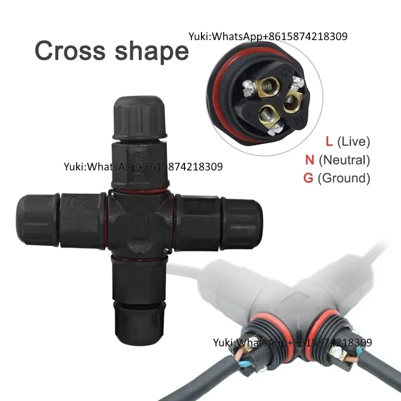 IP68 防水ケーブル T タップ電気コネクタ 4 ピン屋外 - Outdoor Lighting Connectors のレビューと価格