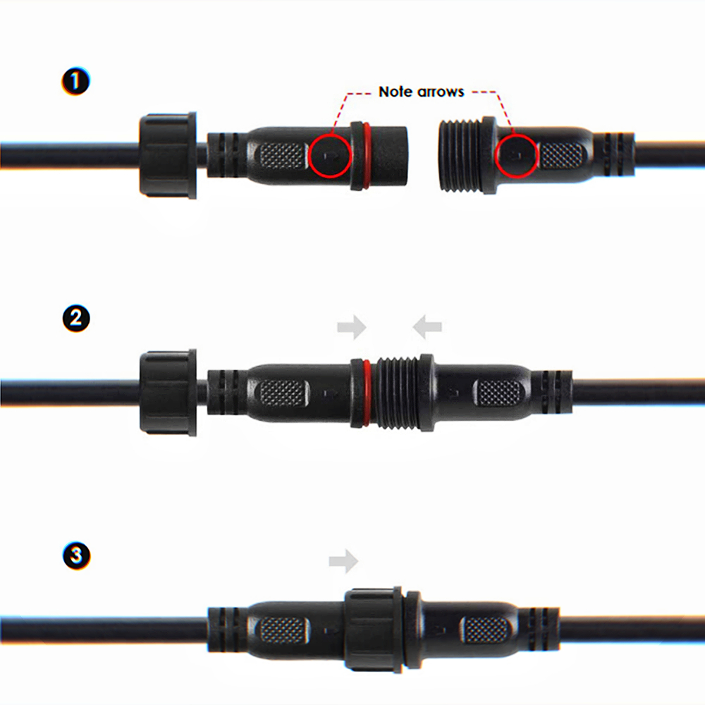 2ピンDC LEDケーブル,長さ1メートル,拡張ケーブル,オ - Outdoor Lighting Connectors のレビューと価格