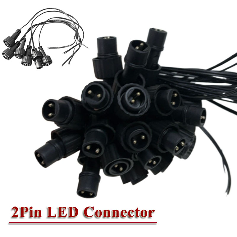 屋外用LED 2ピンコネクタ、ソーラーストリングライト用25 - Outdoor Lighting Connectors のレビューと価格