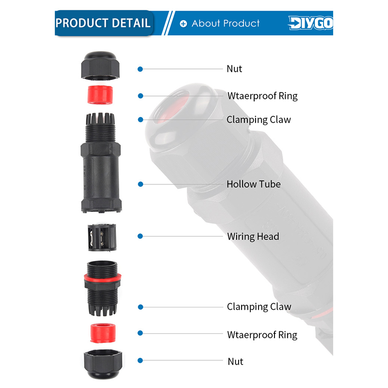 IP68 M20/M25 防水コネクタ I/Y/T 形 LE - Outdoor Lighting Connectors のレビューと価格