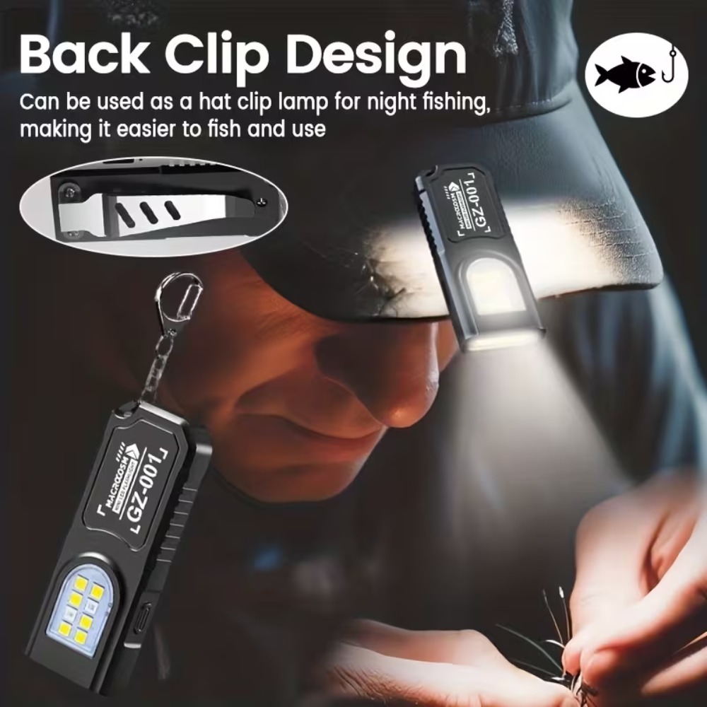 ミニ COB LED キーホルダー懐中電灯 USB 充電式ト - Outdoor Lighting Fixtures のレビューと価格